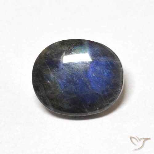 1.96ct طبيعي متعدد الألوان سبيكترولايت, بيضوي, غير شفاف