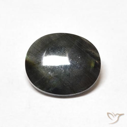 1.72ct طبيعي متعدد الألوان اسبكتروليت, بيضوي, غير شفاف