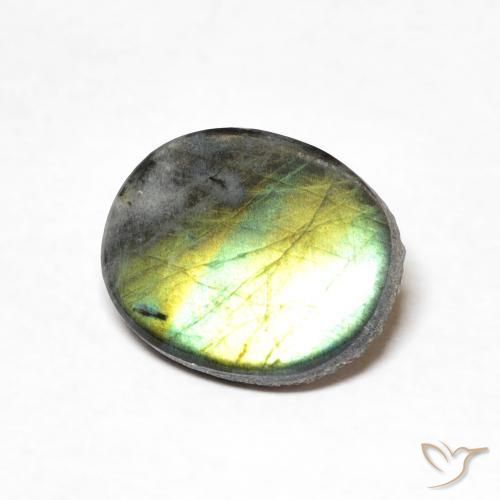 1.83ct طبيعي متعدد الألوان سبيكترولايت, بيضوي, غير شفاف
