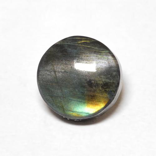1.34ct طبيعي متعدد الألوان اسبكتروليت, دائري, غير شفاف