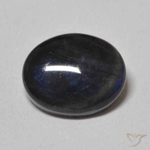 2.09ct طبيعي متعدد الألوان اسبكتروليت, بيضوي, غير شفاف