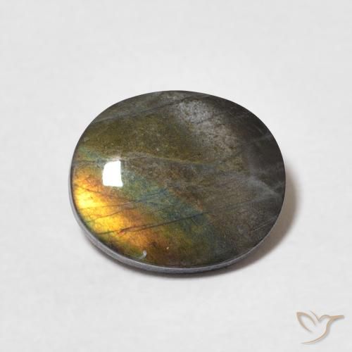 1.82ct طبيعي متعدد الألوان سبيكترولايت, بيضوي, غير شفاف