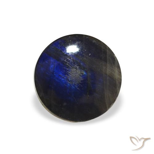 1.25ct طبيعي متعدد الألوان سبيكترولايت, دائري, غير شفاف