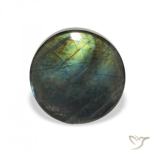 2.28ct طبيعي متعدد الألوان سبيكترولايت, دائري, غير شفاف