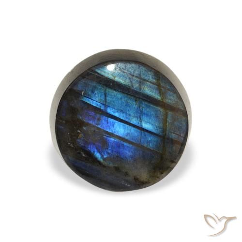 1.40ct طبيعي متعدد الألوان سبيكترولايت, دائري, غير شفاف