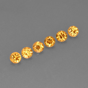 أحجار غزل السبيسارتيت برتقالي طبيعية، قصة دائرى، VVS-VS، وزنها  قيراط