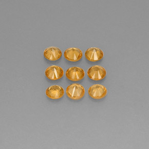 أحجار غزل السبيسارتيت برتقالى يوسفى طبيعية، قصة دائرى، قليلا جدا، وزنها  قيراط