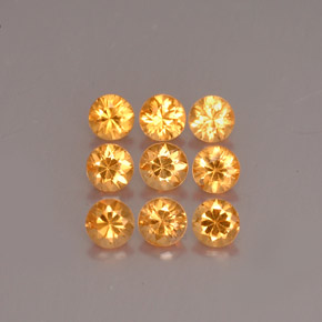 أحجار غزل السبيسارتيت برتقالي طبيعية، قصة دائرى، قليلا جدا، وزنها  قيراط