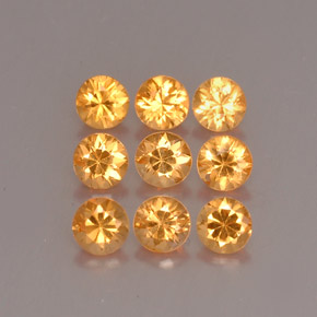 أحجار غزل السبيسارتيت برتقالي طبيعية، قصة دائرى، قليلا جدا، وزنها  قيراط