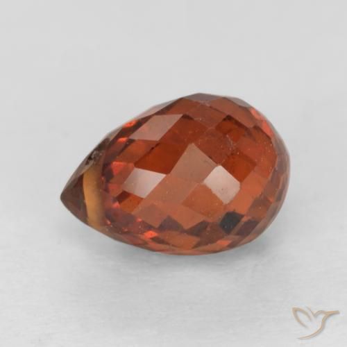 1.52ct طبيعي أحمر نارى غزل السبيسارتيت, بريوليت, VS-SI