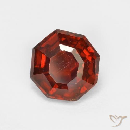 1.51ct طبيعي أحمر سانجريا غزل السبيسارتيت, قص الزمرد, VS-SI
