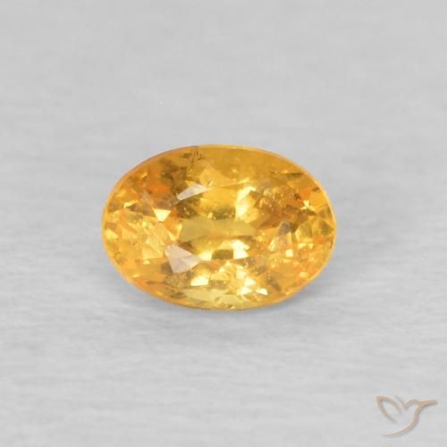 0.22ct طبيعي ذهبى لامع غزل السبيسارتيت, بيضوي, قليلا جدا