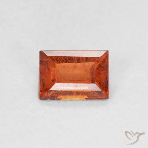 0.56ct طبيعي برتقالى متوسط غزل السبيسارتيت, باجيت, SI