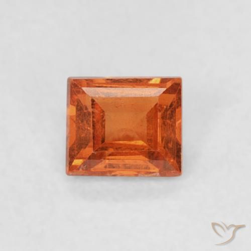 0.29ct طبيعي برتقالى متوسط غزل السبيسارتيت, باجيت, SI
