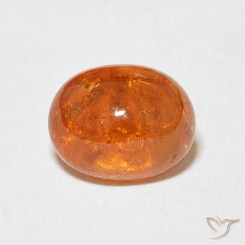 3.09ct طبيعي برتقالى متوسط غزل السبيسارتيت, بيضوي, شفاف