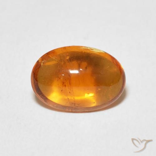2.29ct طبيعي برتقالى محمر غزل السبيسارتيت, بيضوي, شفاف