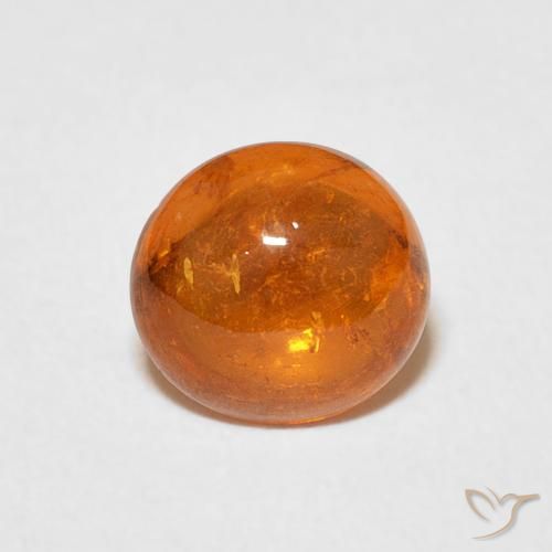 2.10ct طبيعي برتقالى نارى غزل السبيسارتيت, بيضوي, شفاف