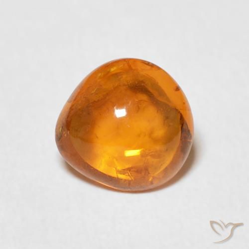 1.70ct طبيعي برتقالى محمر غزل السبيسارتيت, شكل الكمثرى, شفاف