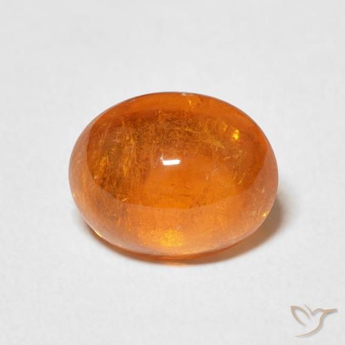 4.21ct طبيعي برتقالى متوسط غزل السبيسارتيت, بيضوي, شفاف