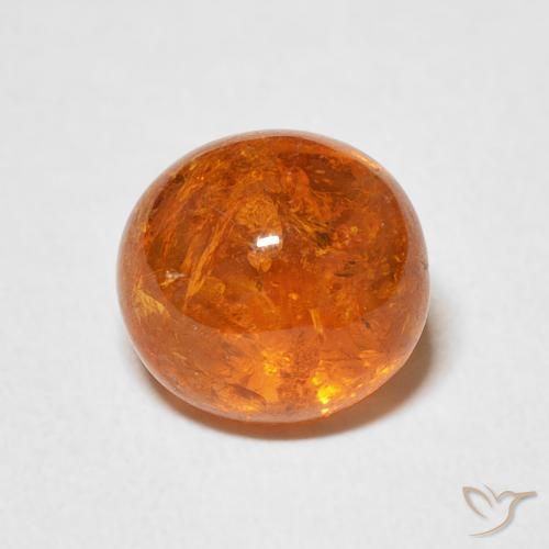 3.98ct طبيعي برتقالى متوسط غزل السبيسارتيت, بيضوي, شفاف