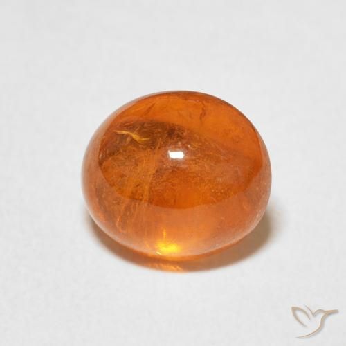 2.84ct طبيعي برتقالى متوسط غزل السبيسارتيت, بيضوي, شفاف