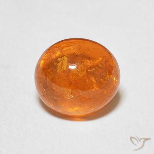 2.93ct طبيعي برتقالى متوسط غزل السبيسارتيت, بيضوي, شفاف