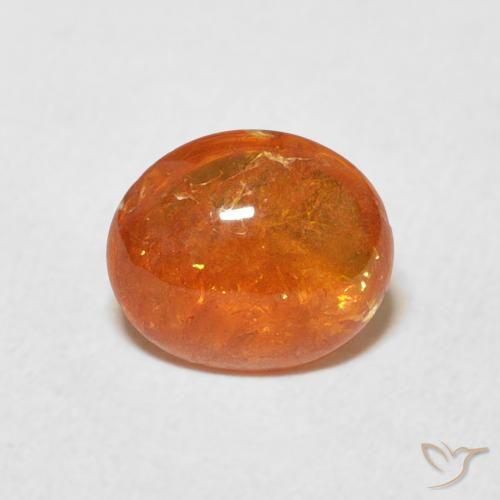 1.91ct طبيعي برتقالى متوسط غزل السبيسارتيت, بيضوي, شفاف