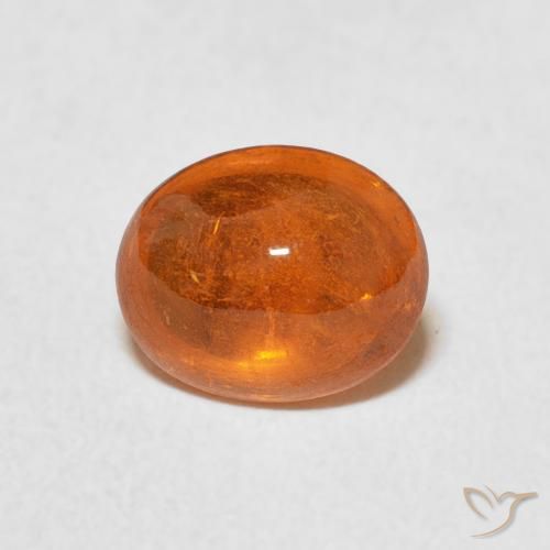 2.37ct طبيعي برتقالى متوسط غزل السبيسارتيت, بيضوي, شفاف