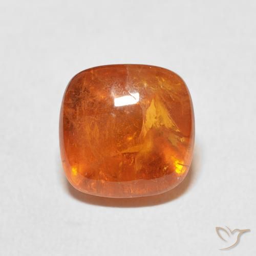6.01ct طبيعي برتقالى متوسط غزل السبيسارتيت, وسادة, شفاف