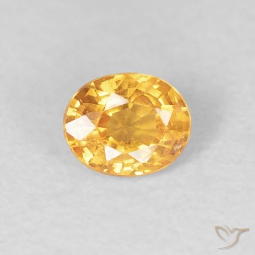 0.51ct طبيعي برتقالى متوسط غزل السبيسارتيت, بيضوي, قليلا جدا