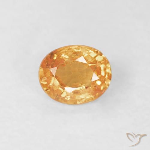 0.24ct طبيعي ذهبى-برتقالى غزل السبيسارتيت, بيضوي, VS-SI