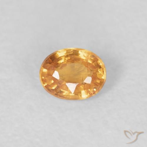 0.23ct طبيعي برتقالى النمر غزل السبيسارتيت, بيضوي, قليلا جدا