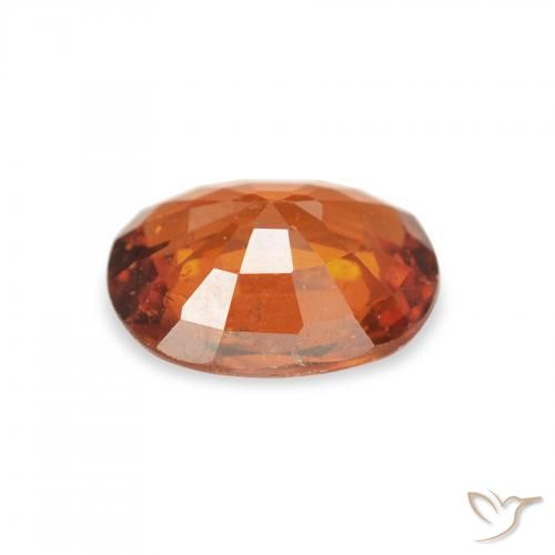 غزل السبيسارتيت Medium Dark-Orange طبيعي، بيضوي، 1.44 قيراط، VS-SI