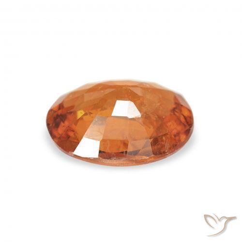 غزل السبيسارتيت Medium Dark-Orange طبيعي، بيضوي، 1.04 قيراط، VS-SI