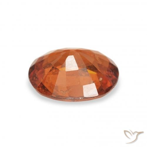 غزل السبيسارتيت Medium Dark-Orange طبيعي، بيضوي، 1.28 قيراط، VS-SI