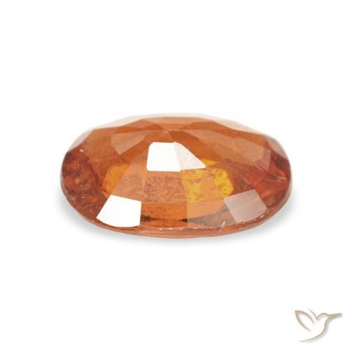 غزل السبيسارتيت Medium Dark-Orange طبيعي، بيضوي، 1.34 قيراط، VS-SI