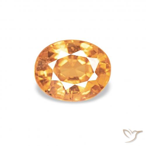 0.58ct ذهب غزل السبيسارتيت, بيضوي, قليلا جدا