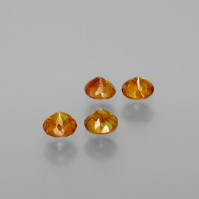 أحجار سفاليريت ذهبى أصفر طبيعية، قصة دائرى، VS-SI، وزنها  قيراط