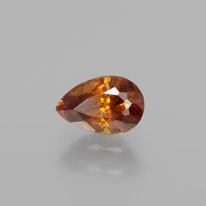 سفاليريت ذهبى أصفر طبيعي، شكل الكمثرى، 0.90 قيراط، VS-SI