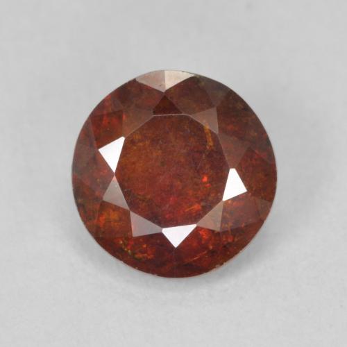 1.68ct طبيعي برتقالى محمر غامق سفاليريت, دائري, SI-I1