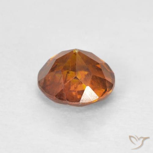 سفاليريت Medium Dark-Orange طبيعي، دائري، 0.79 قيراط، SI-I1