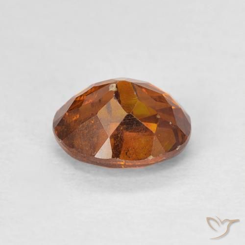 سفاليريت Medium Dark-Orange طبيعي، بيضوي، 1.28 قيراط، SI-I1