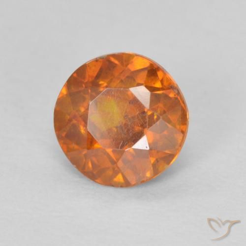 سفاليريت Medium Dark-Orange طبيعي، دائري، 0.79 قيراط، SI-I1