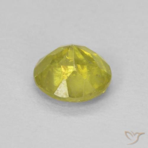 سفاليريت Pineapple yellow طبيعي، دائري، 0.44 قيراط، SI-I1