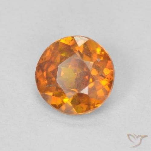 سفاليريت Medium Dark-Orange طبيعي، دائري، 0.64 قيراط، SI-I1