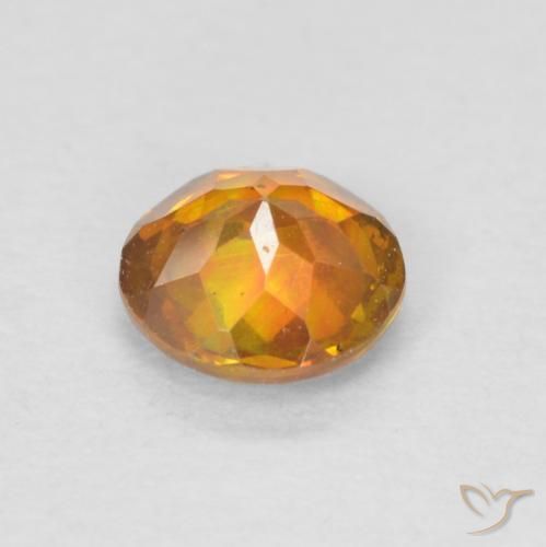 سفاليريت Medium Dark-Orange طبيعي، دائري، 0.64 قيراط، SI-I1