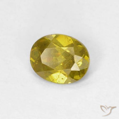 سفاليريت Medium Golden Brown طبيعي، بيضوي، 0.59 قيراط، SI-I1