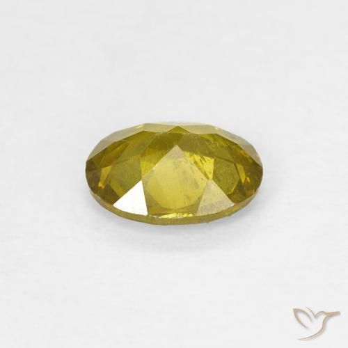 سفاليريت Medium Golden Brown طبيعي، بيضوي، 0.59 قيراط، SI-I1