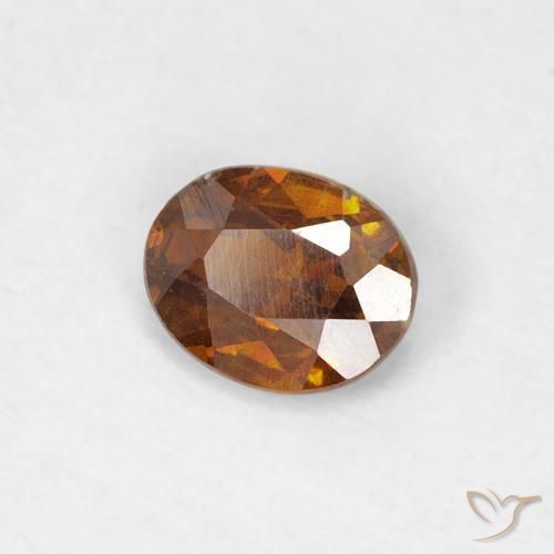 سفاليريت Medium Dark-Orange طبيعي، بيضوي، 0.31 قيراط، SI-I1
