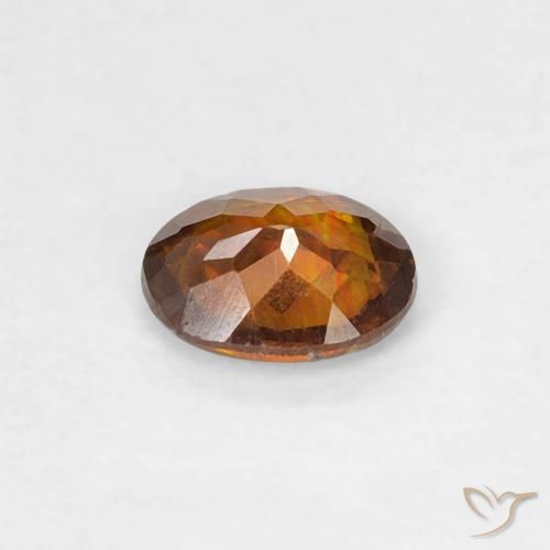 سفاليريت Medium Dark-Orange طبيعي، بيضوي، 0.31 قيراط، SI-I1